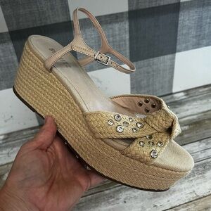 Schutz Dyandre Espadrille Platform Sandal